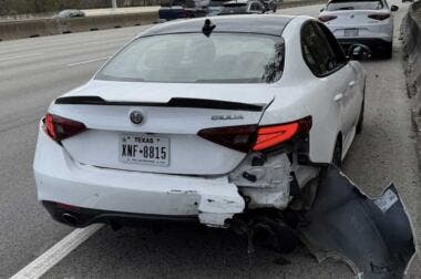 Alfa Romeo Giulia totaled USA