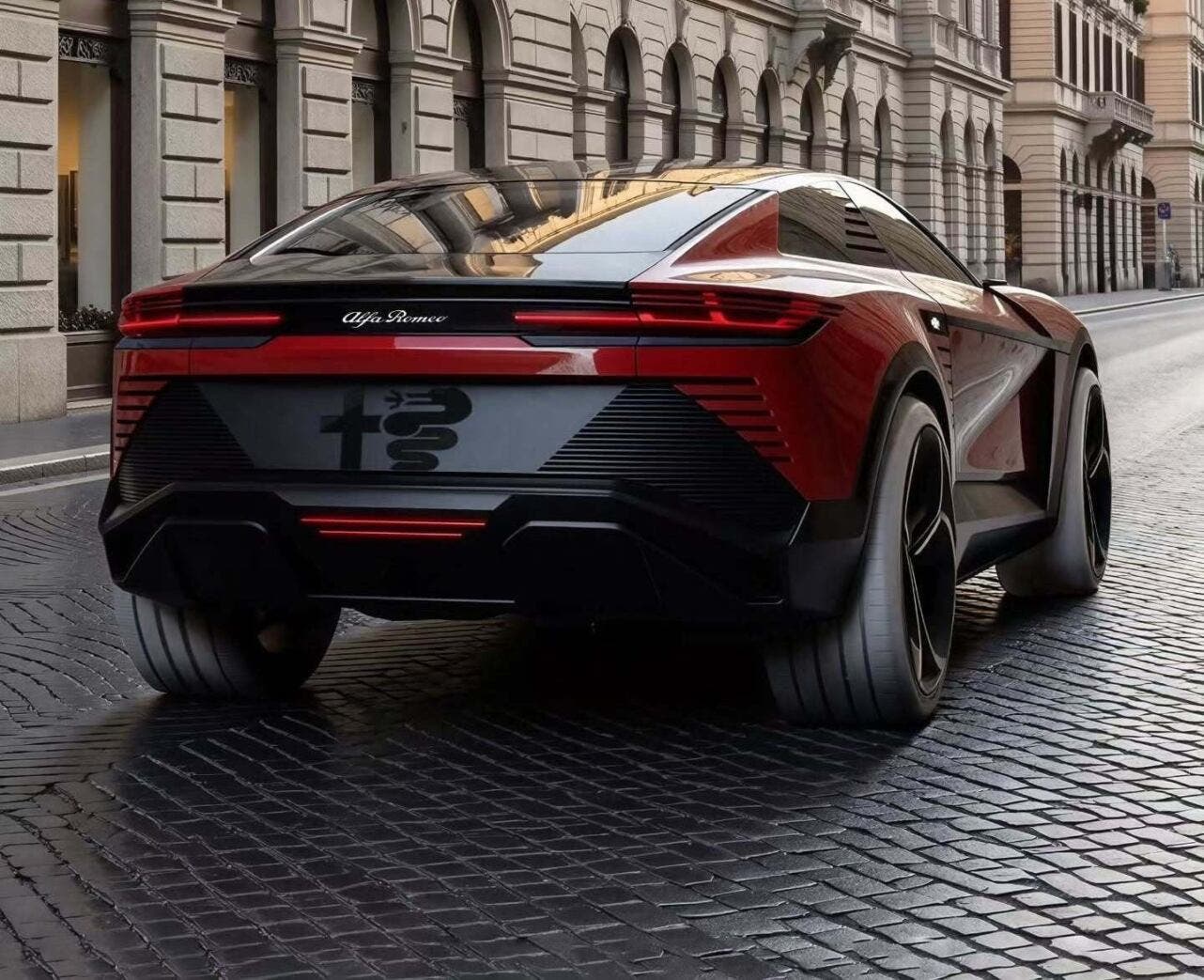 Alfa Romeo Montreal SUV render