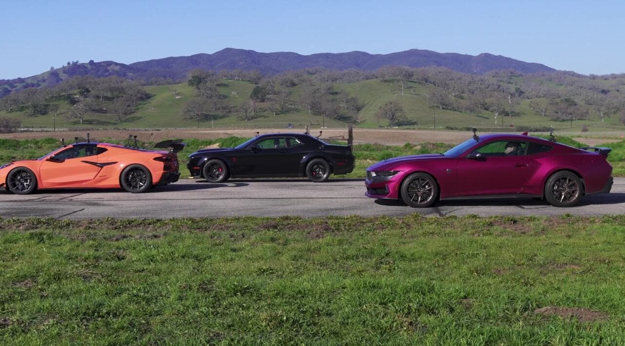 Dodge Demon drag race