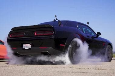 Dodge Demon drag race