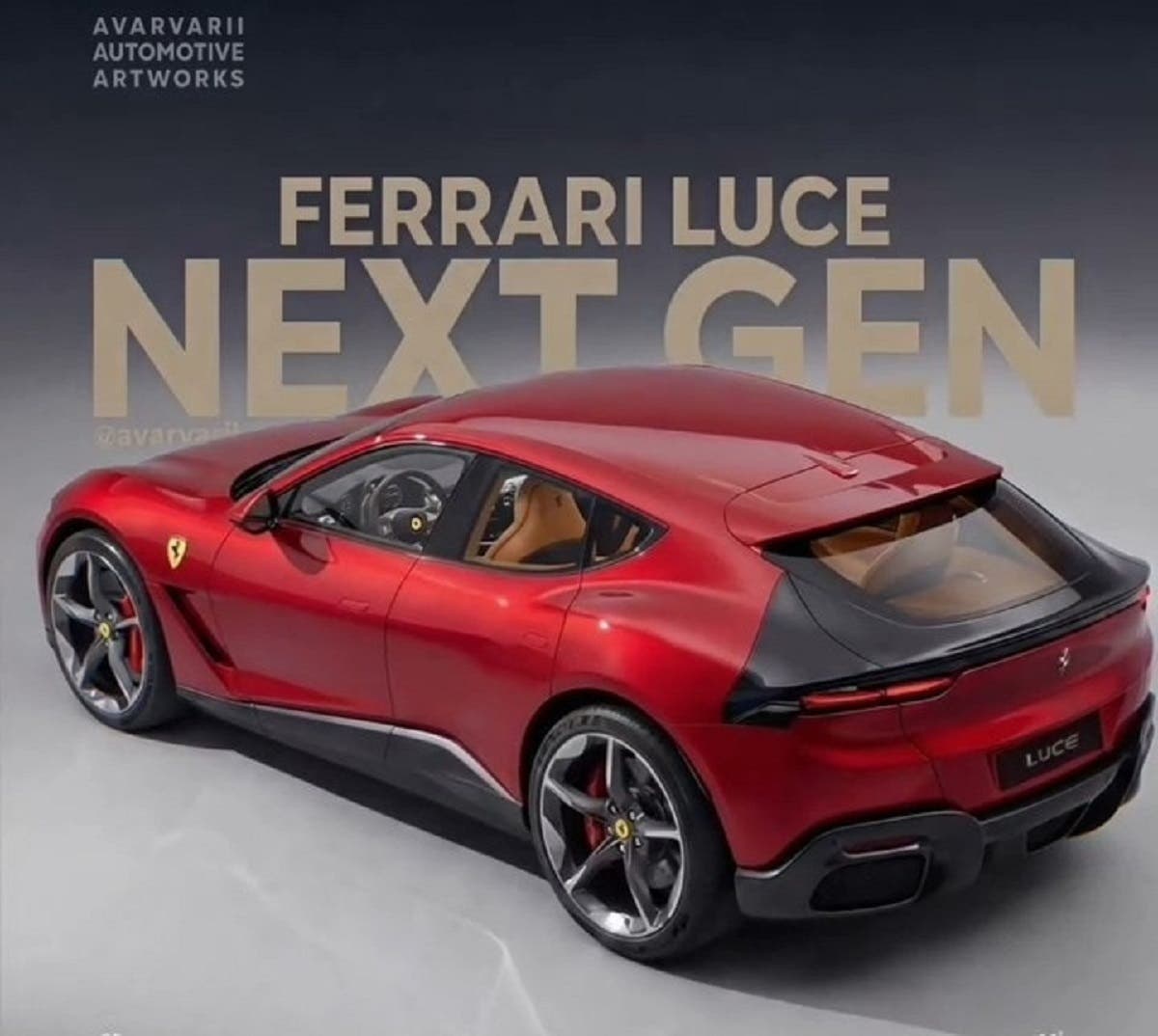 Ferrari Luce render