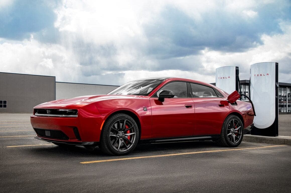 Dodge Charger Tesla Supercharger