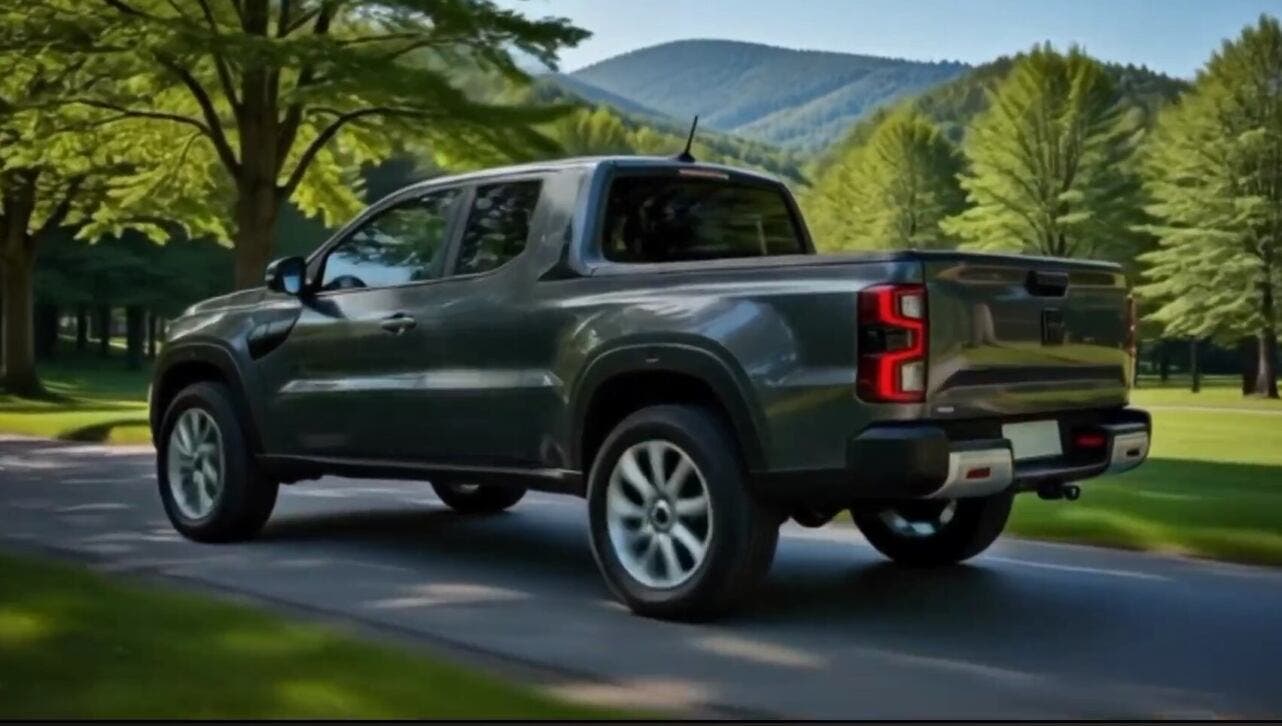 Fiat Grande Panda pickup render