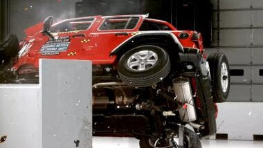 Jeep Wrangler crash test