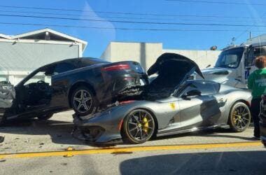 Ferrari 812 Competizione Aperta Crash