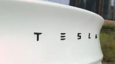 tesla badge