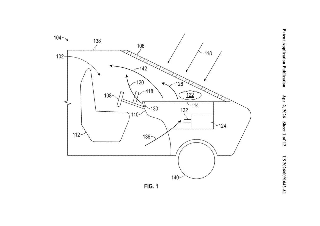 Tesla panoramic glass roof patent