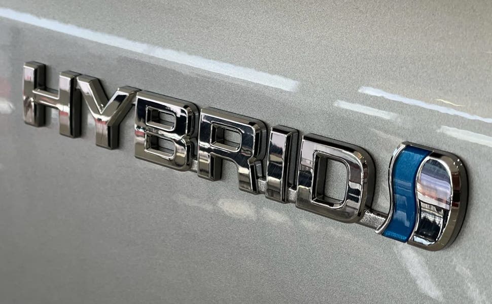 hybrid toyota badge