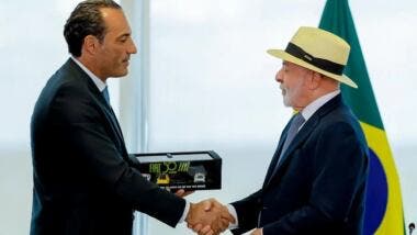 Antonio Filosa and Luiz Inácio Lula da Silva
