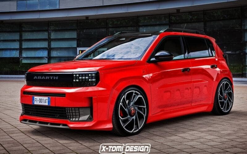 Fiat Grande Panda Abarth render