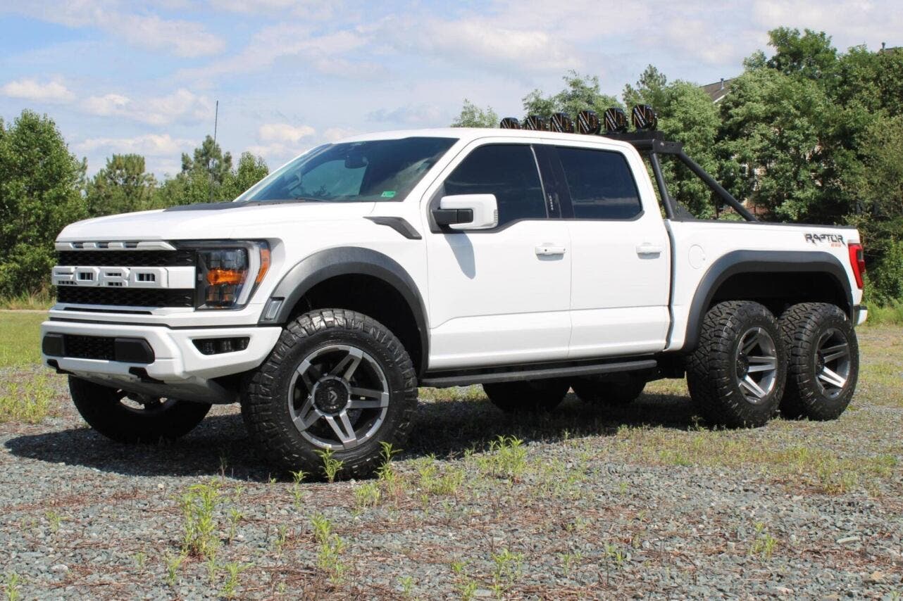 six-wheel Ford f-150 Raptor
