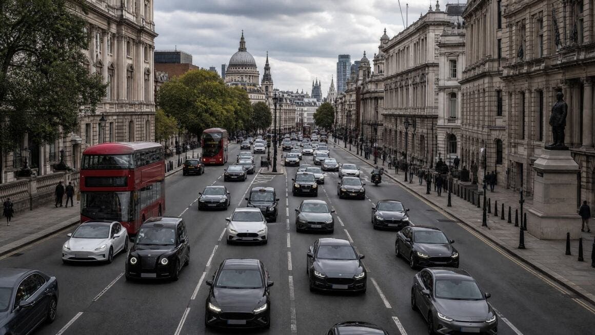 traffic in london