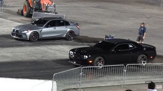 Dodge Challenger Hellcat meets BMW M3 0