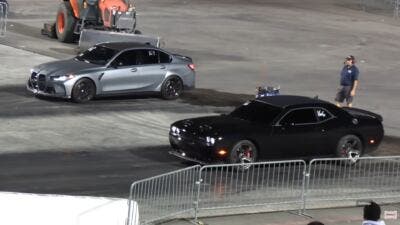 Dodge Challenger Hellcat meets BMW M3 0