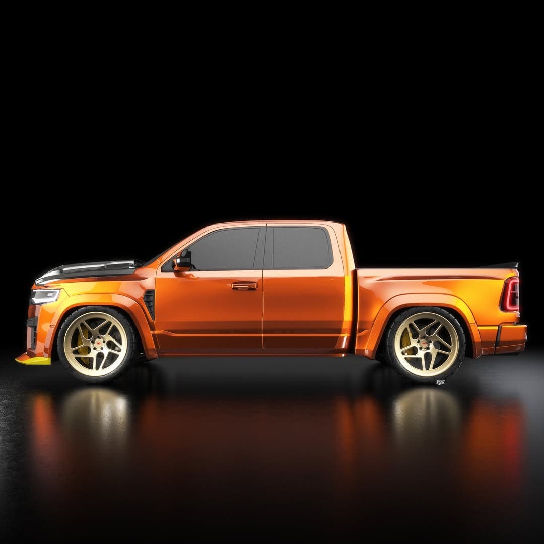 Ram 1500 Rumble Bee SRT render
