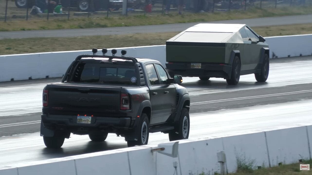 Ram 1500 TRX vs. Tesla cyberbeast