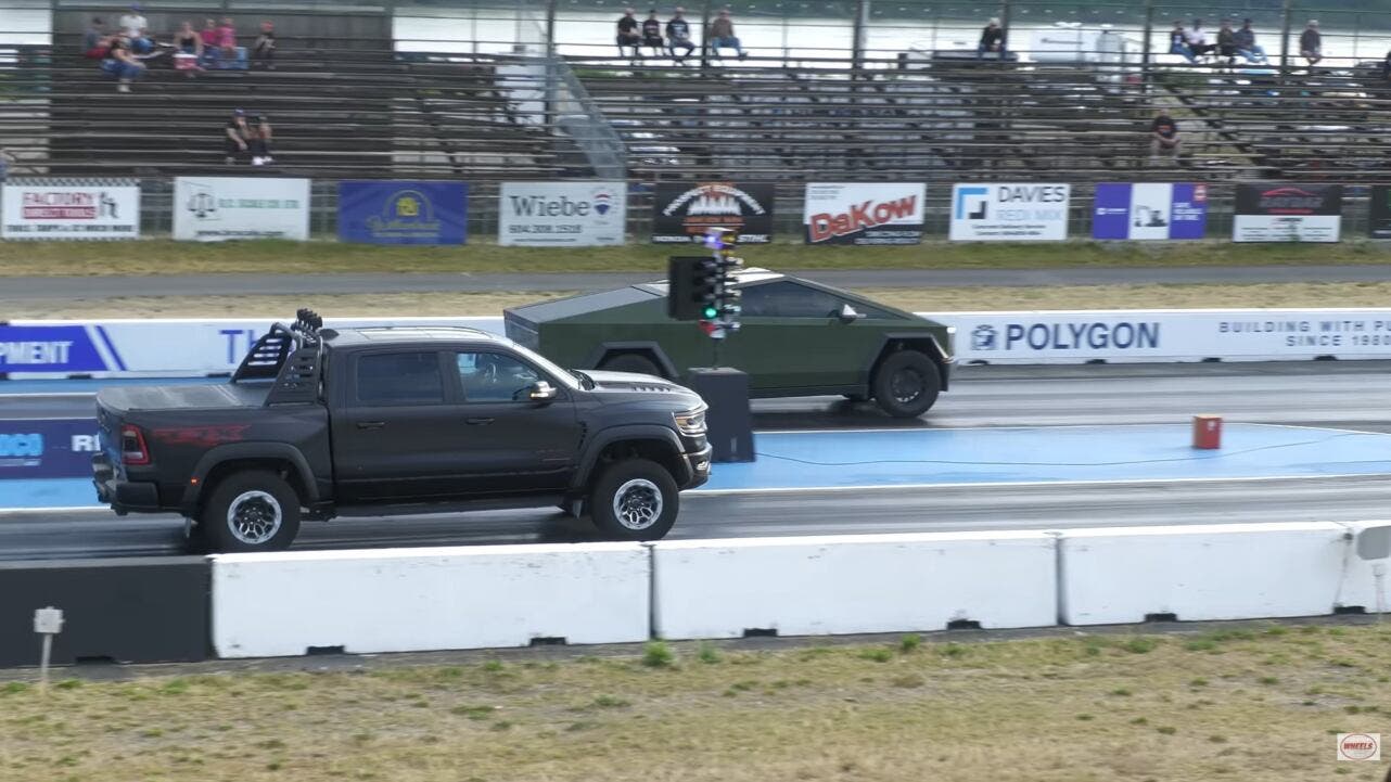Ram 1500 TRX vs. Tesla cyberbeast