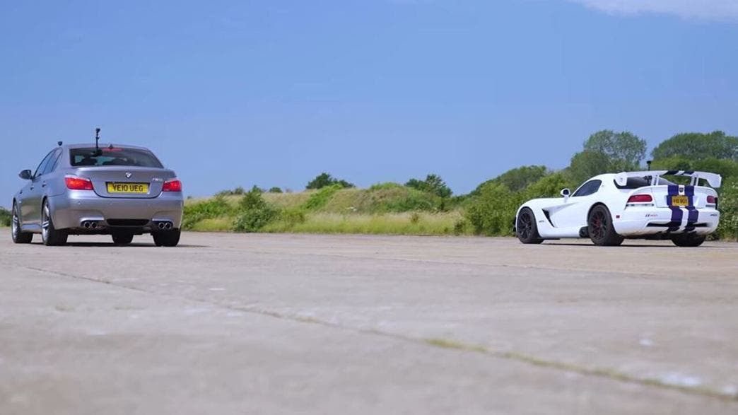 BMW M5 E60 and a Dodge Viper ACR Mk4