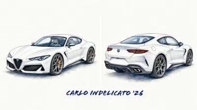 render of a modern Alfa Romeo Coupé