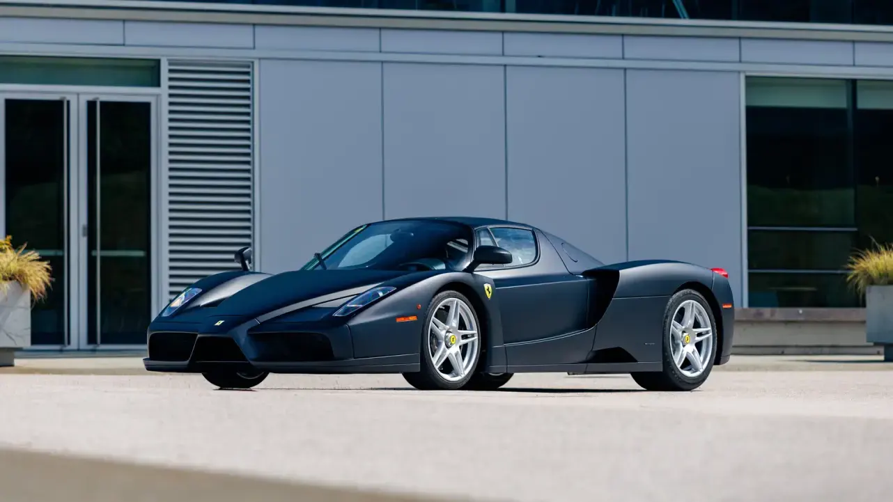 matte black Ferrari Enzo