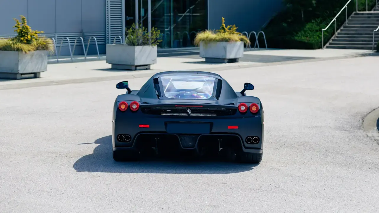 matte black Ferrari Enzo