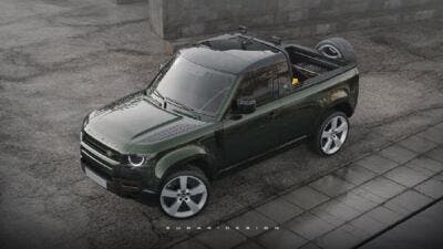 Land Rover Defender pickup render