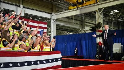 donald trump, factory