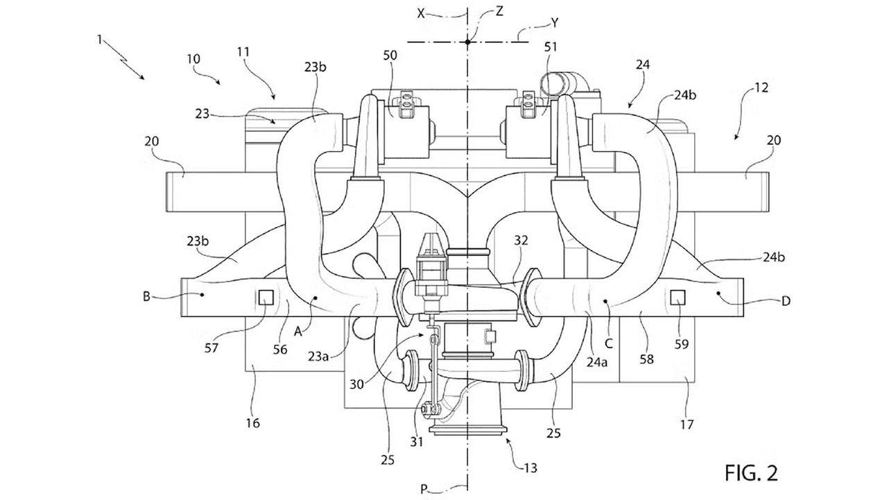 twin electric compressors, ferrari patent