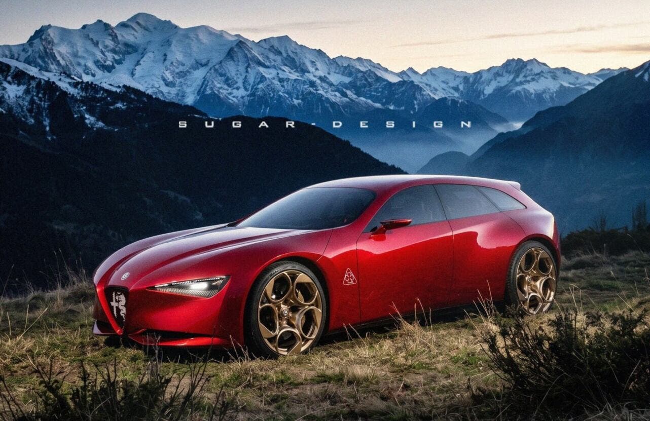 Alfa Romeo Cuorerosso Wagon render