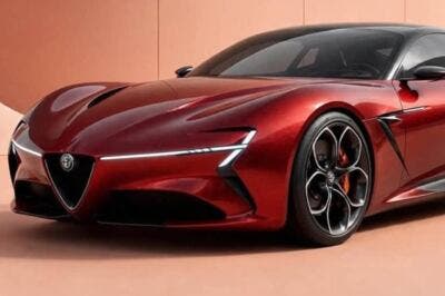 Alfa Romeo sports car render