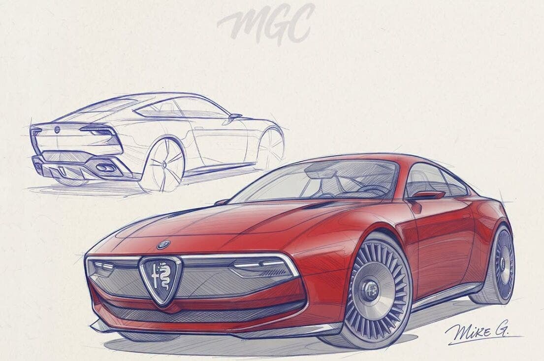 Alfa Romeo Junior Zagato render
