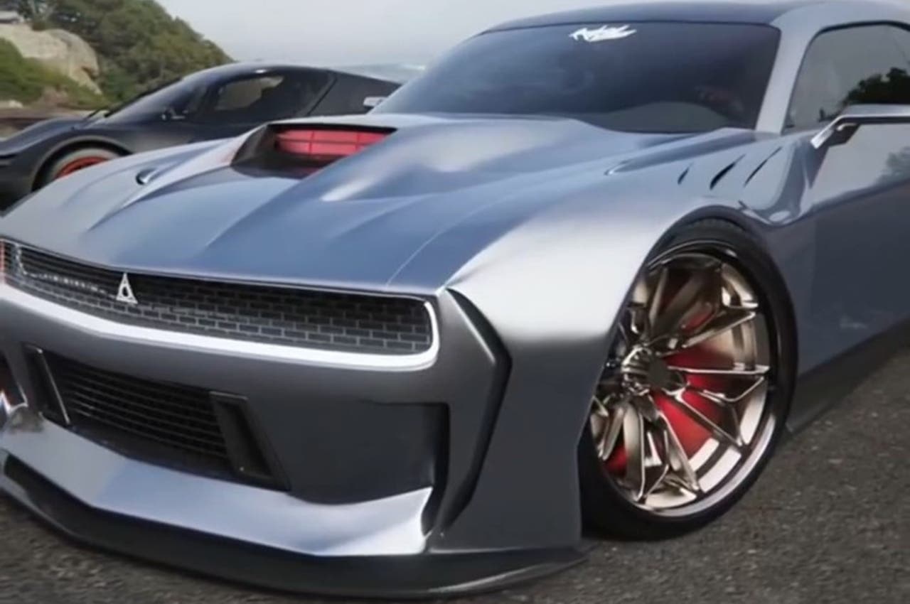 Dodge hyper-muscle car render