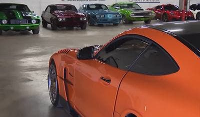 collection cars, garage