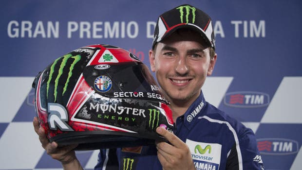 Jorge Lorenzo Alfa Romeo Quadrifoglio Verde casco personalizzato