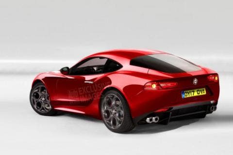 Alfa Romeo 6C Render Foto del posteriore