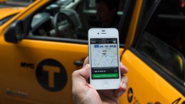 Taxi Uber app