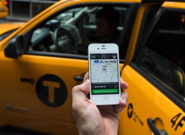 Taxi Uber app