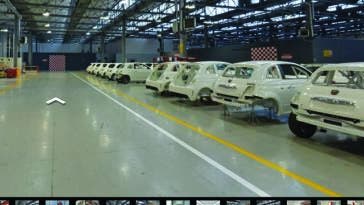 Abarth Google Street View Officine Torino tour virtuale