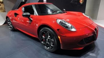Alfa Romeo 4C Salone di Los Angeles 2014 foto live