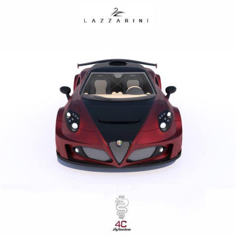 Alfa Romeo 4C Ferrari rendering 1