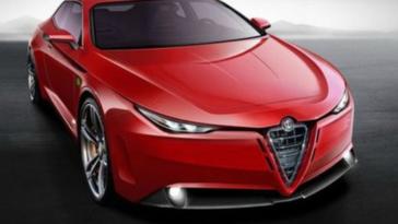 Alfa Romeo Giulia coupé concept car rendering