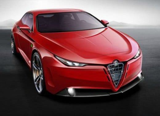 Alfa Romeo Giulia coupé concept car rendering