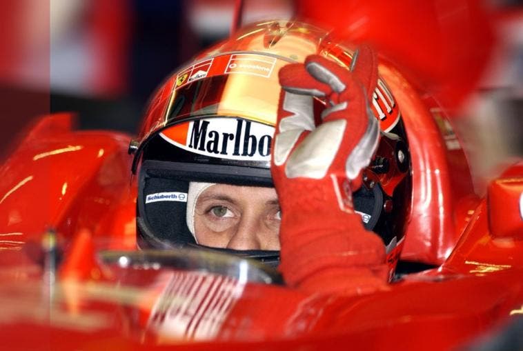 Michael Schumacher Ferrari incidente sci