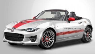 Fiat 124 Spider Abarth render