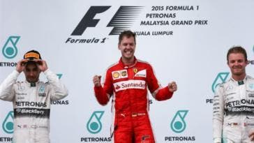 Vittoria Ferrari con Vettel