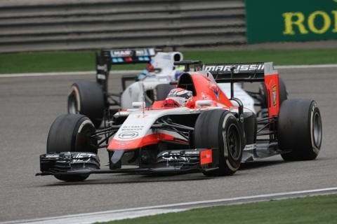 La Marussia-Ferrari n° 17 di Jules Bianchì