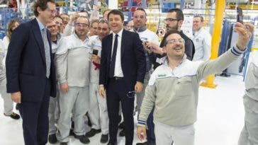 Renzi visita stabilimento Fca Melfi