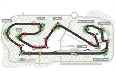 Il circuito del Montmelò sorge non lontano da Barcellona.