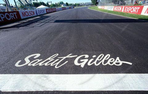 L'omaggio a Gilles Villeneuve.