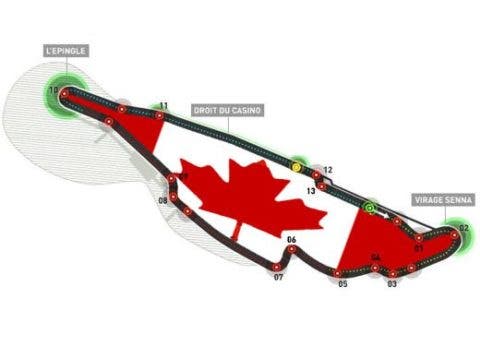 Il tracciato di Montreal